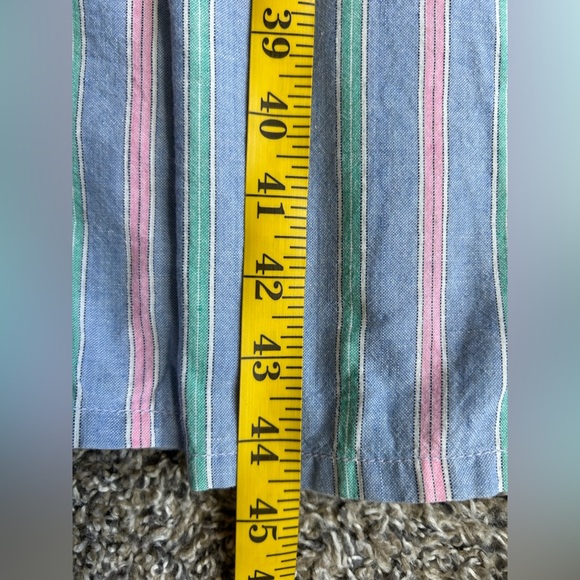 Chandni Vintage 90s Pastel Striped Prairie Dress Size Medium - Picture 9 of 9